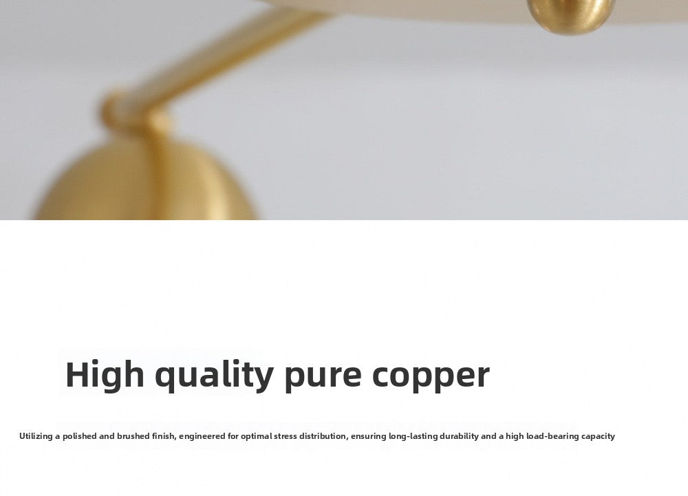 Vintage Living Room Chandelier Ceiling Light Luxury Elegant High-end Palace Style All-copper Ceramic Lighting Dining Room Master Bedroom Lamp