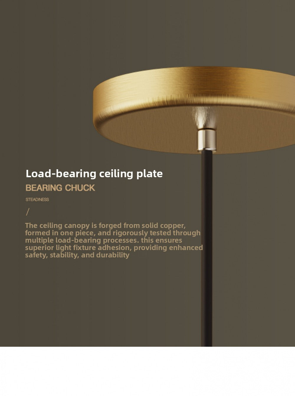 Nordic Single Pendant Dining Room Chandelier Simple Round Bedroom All-Copper Lamp Fashion Creative Bar Brass Small Pendant Light