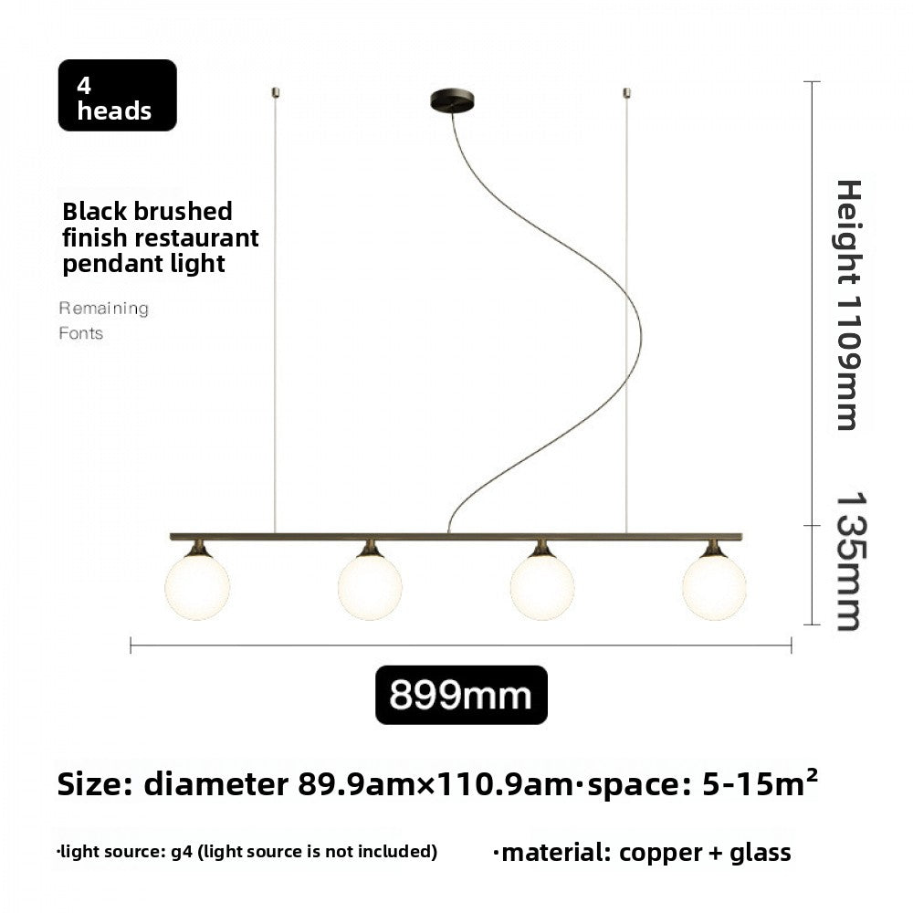 Restaurant Pendant Light Nordic Simple Modern Dining Room Living Room Light Creative Personality Bedroom Bar Light All Copper 2019 New Model