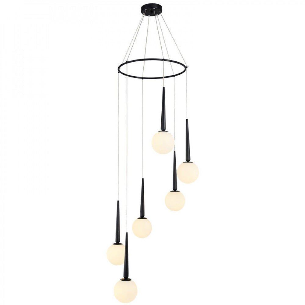 Staircase Chandelier for Duplex, Nordic Loft, Sloping Ceiling, Mezzanine, High Ceiling Villa, Mid-Level, Rotating Staircase, Long Chandelier