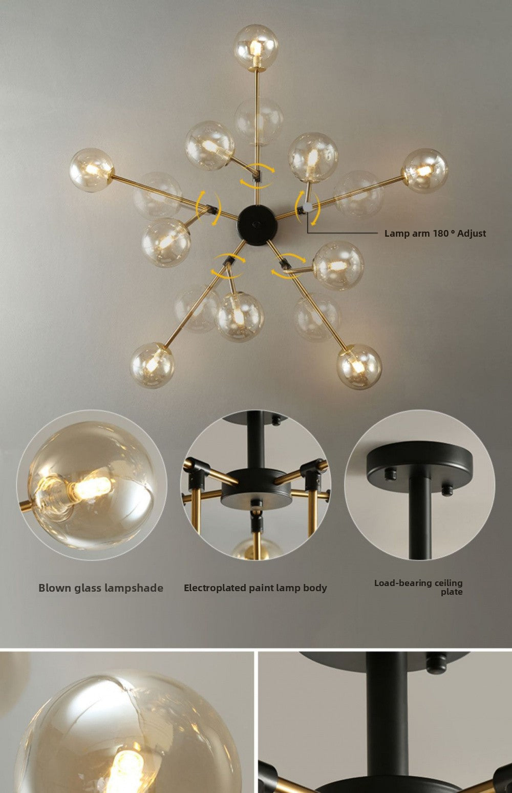 Nordic Lighting Simple Living Room Lamp Modern Style Designer Creative Light Luxury Bedroom Study Dining Room Magic Bean Pendant Light