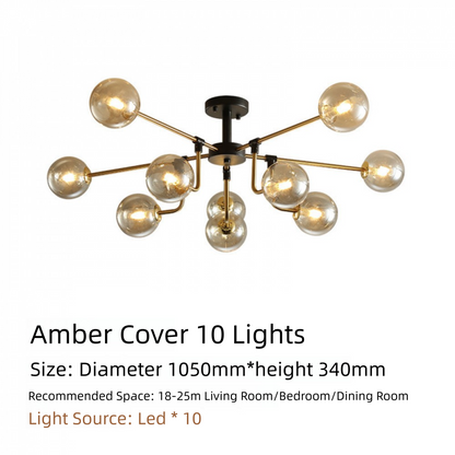 Nordic Lighting Simple Living Room Lamp Modern Style Designer Creative Light Luxury Bedroom Study Dining Room Magic Bean Pendant Light