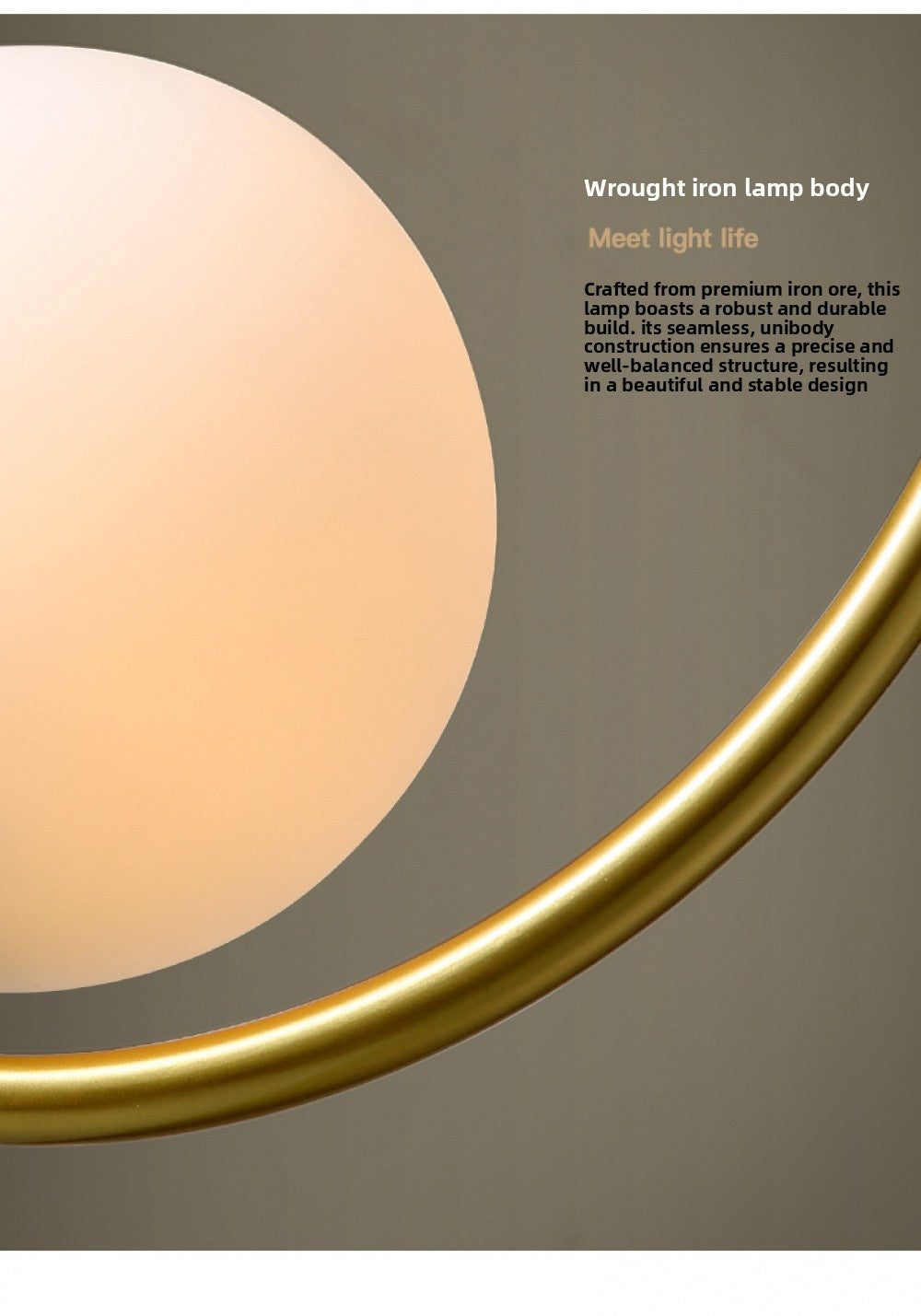 Nordic Style Restaurant Pendant Light Single Head Bedroom Bedside Lamp Bar Creative Personality Simple Modern All-Copper Lamp