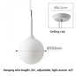 Simple Modern Round Glass Dining Room Pendant Light Nordic Bedroom Bedside Bar Combination Art Duplex Staircase Lighting