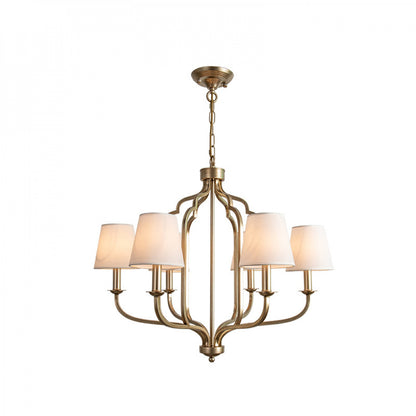 American Style Pendant Light French Retro Villa High-end Living Room Dining Room Light Simple Bedroom Light Home B&B Iron Art Lighting