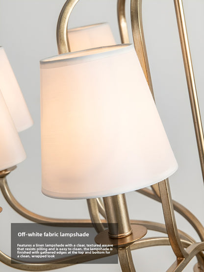 American Style Pendant Light French Retro Villa High-end Living Room Dining Room Light Simple Bedroom Light Home B&B Iron Art Lighting