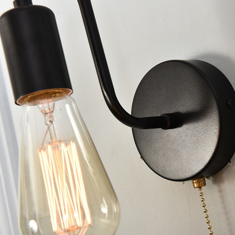 Nordic Creative Personality Modern Simple Zipper Wall Lamp Living Room Bedside Bedroom Study Away Wall Lamps