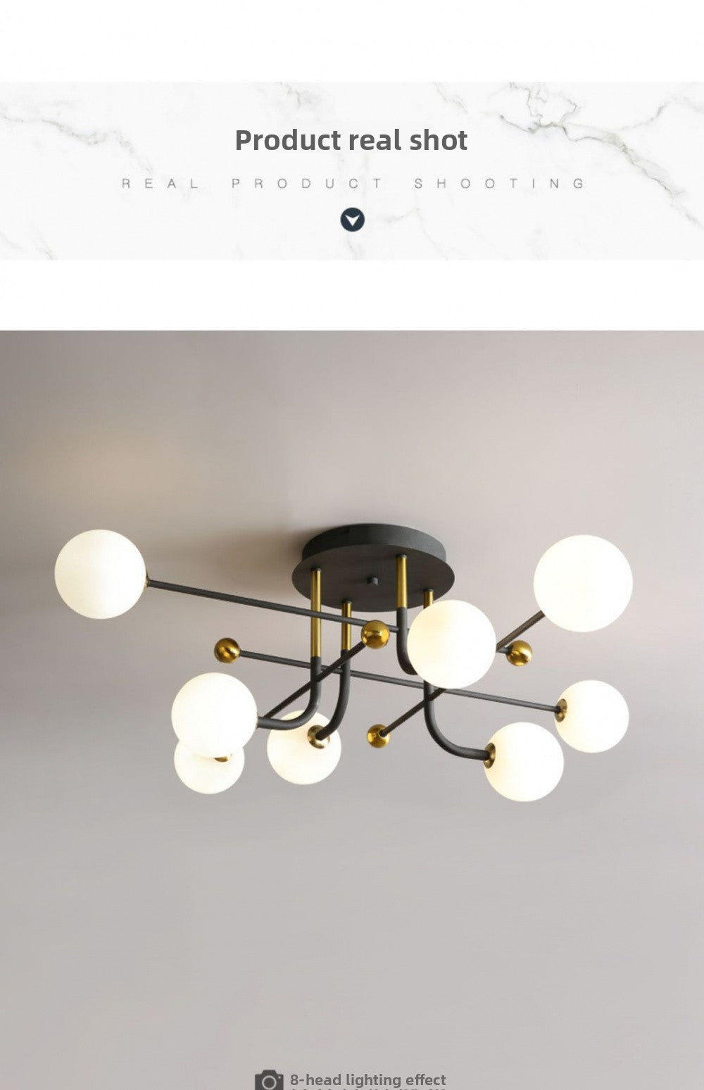 Nordic Ceiling Light Simple Modern Dining Room Living Room Light Elegant Italian Minimalist Creative Magic Bean Light Light Luxury Bedroom Light