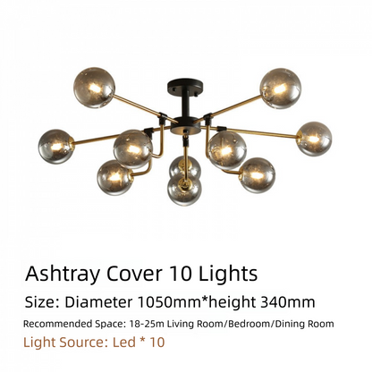 Nordic Lighting Simple Living Room Lamp Modern Style Designer Creative Light Luxury Bedroom Study Dining Room Magic Bean Pendant Light