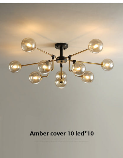 Nordic Lighting Simple Living Room Lamp Modern Style Designer Creative Light Luxury Bedroom Study Dining Room Magic Bean Pendant Light