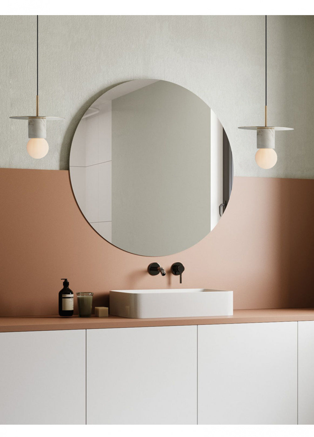 Nordic INS Internet Celebrity Designer Restaurant Bar Small Pendant Light Single Head Creative Personality Light Luxury Bedroom Bedside Lamp