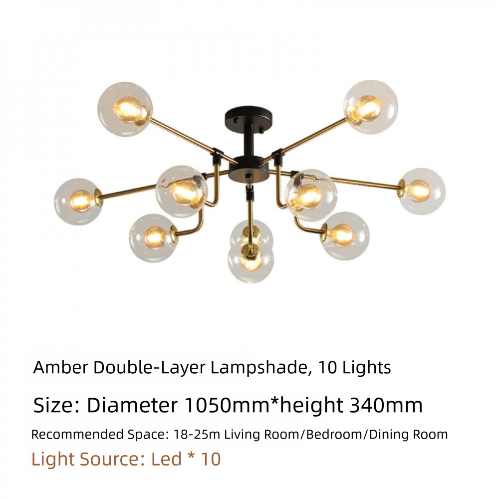 Nordic Lighting Simple Living Room Lamp Modern Style Designer Creative Light Luxury Bedroom Study Dining Room Magic Bean Pendant Light