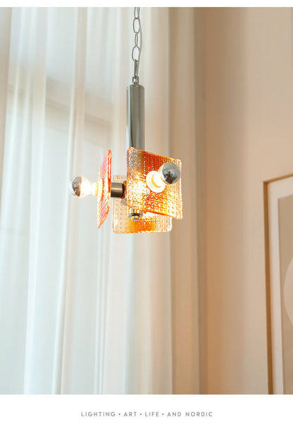 Bauhaus Chrome Silver Bedroom Bedside Pendant Light Designer Model Room Balcony Light Simple Dining Room Bar Pendant Light