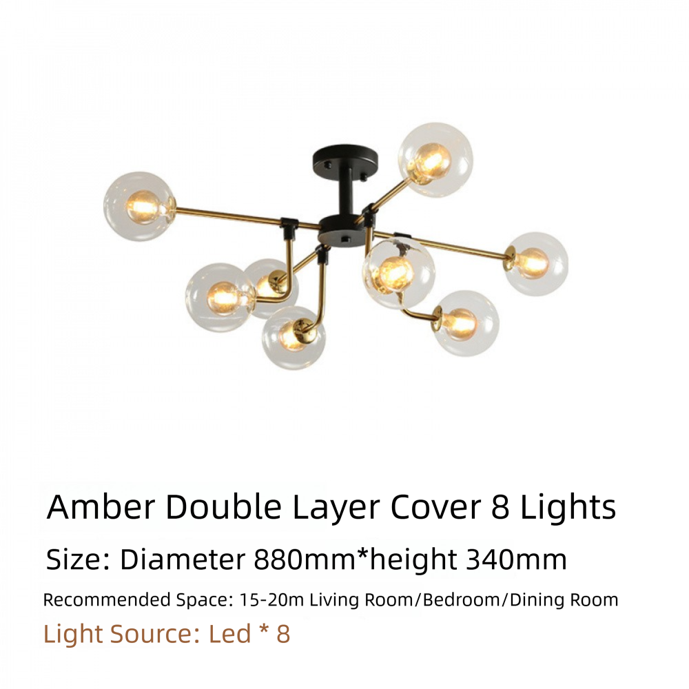 Nordic Lighting Simple Living Room Lamp Modern Style Designer Creative Light Luxury Bedroom Study Dining Room Magic Bean Pendant Light