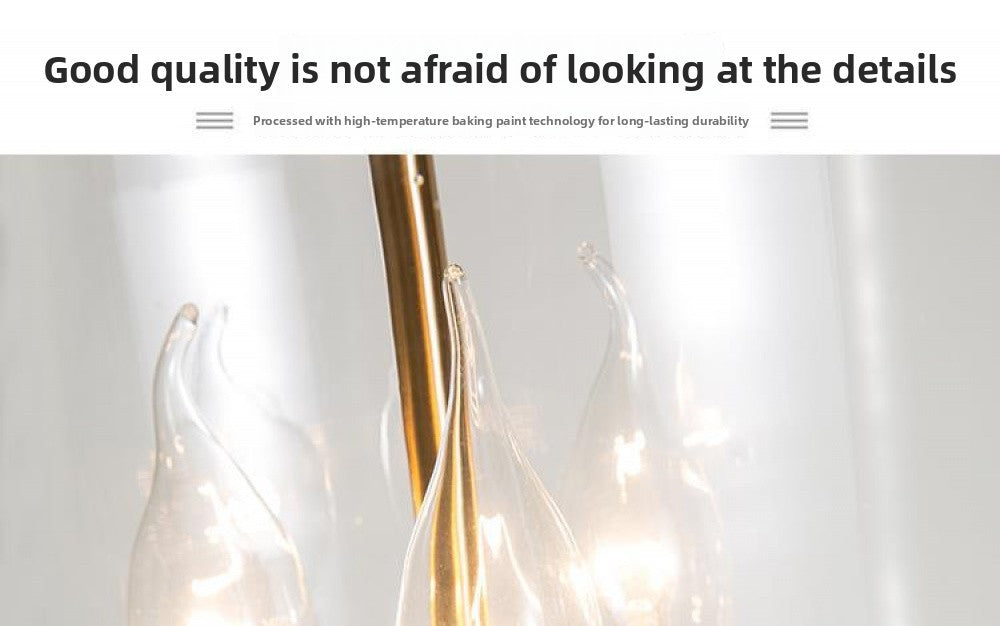 In Stock American Style Restaurant Pendant Light Dining Table Creative Light Luxury Postmodern Glass Hallway Light Entrance Hallway American Style Pendant Light