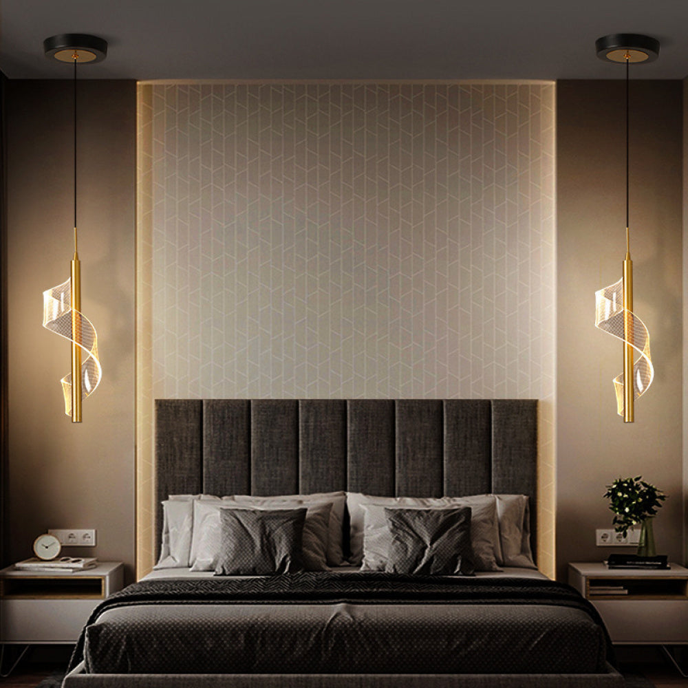 Nordic Art Bedroom Bedside Small Pendant Light Luxury 2021 New Modern Simple Internet Celebrity Designer Style Lighting
