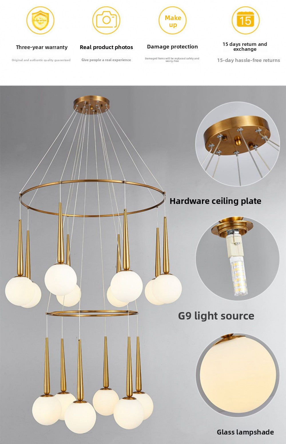 Staircase Chandelier for Duplex, Nordic Loft, Sloping Ceiling, Mezzanine, High Ceiling Villa, Mid-Level, Rotating Staircase, Long Chandelier