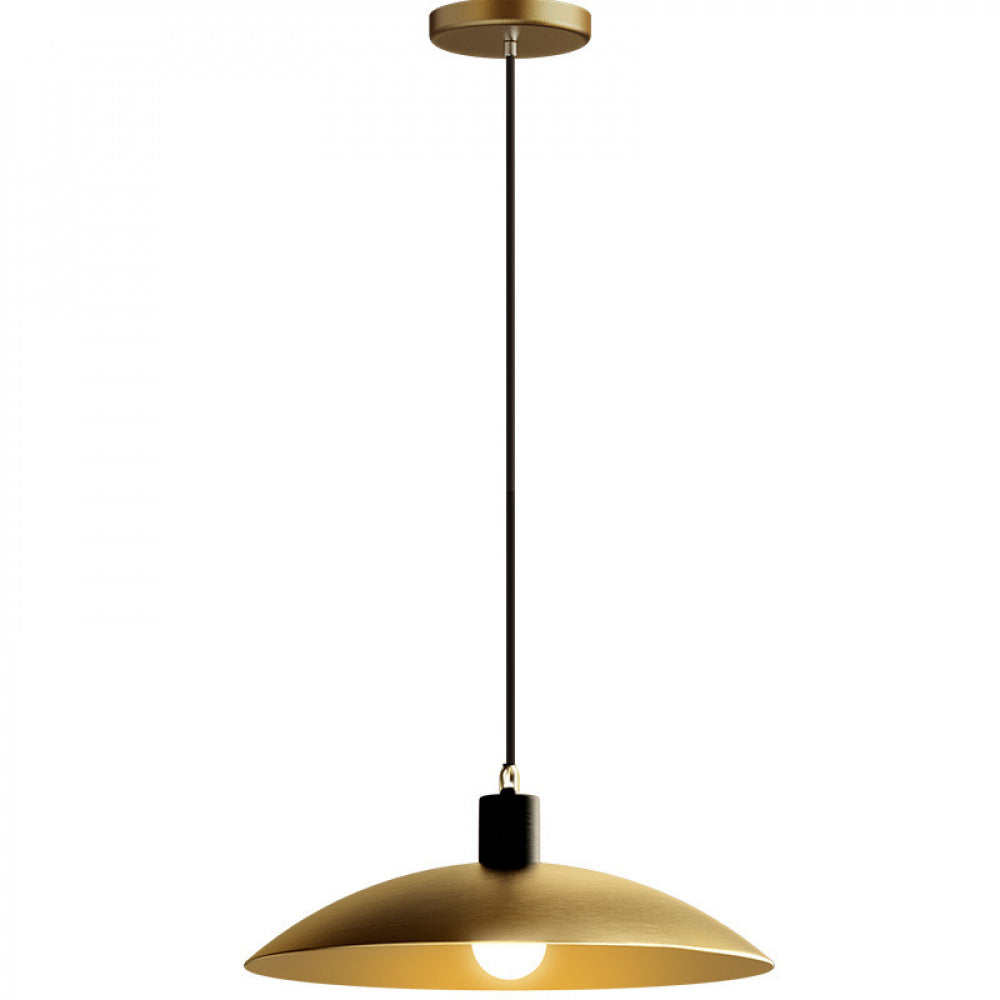 Nordic Single Pendant Dining Room Chandelier Simple Round Bedroom All-Copper Lamp Fashion Creative Bar Brass Small Pendant Light