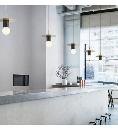 Nordic INS Internet Celebrity Designer Restaurant Bar Small Pendant Light Single Head Creative Personality Light Luxury Bedroom Bedside Lamp