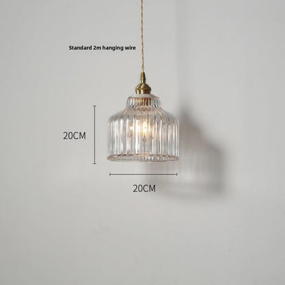 Japanese Style Glass Pendant Light Simple Modern Bedroom Bedside Entrance Corridor Bar Counter Balcony Bay Window Restaurant Homestay Lighting