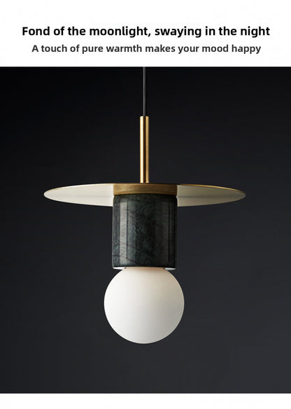 Nordic INS Internet Celebrity Designer Restaurant Bar Small Pendant Light Single Head Creative Personality Light Luxury Bedroom Bedside Lamp