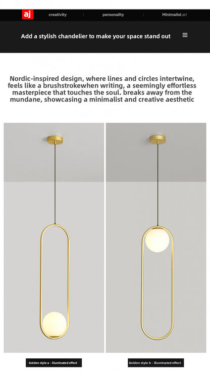 Staircase Long Pendant Light Modern Light Nordic Loft Apartment Duplex Rotating Light Creative Personality Simple Living Room Pendant Light