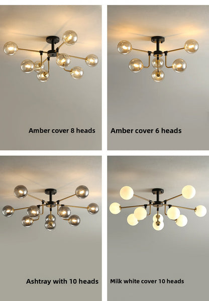 Nordic Lighting Simple Living Room Lamp Modern Style Designer Creative Light Luxury Bedroom Study Dining Room Magic Bean Pendant Light