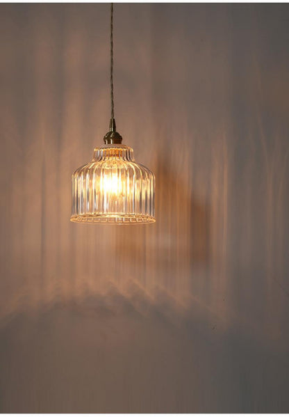 Japanese Style Glass Pendant Light Simple Modern Bedroom Bedside Entrance Corridor Bar Counter Balcony Bay Window Restaurant Homestay Lighting