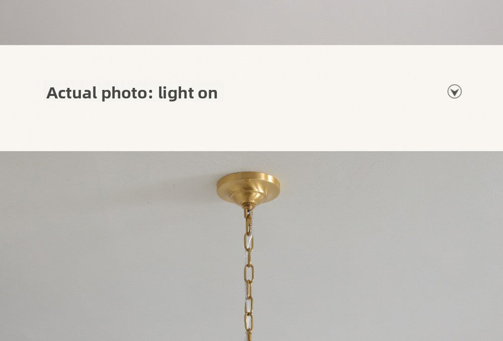 Vintage Living Room Chandelier Ceiling Light Luxury Elegant High-end Palace Style All-copper Ceramic Lighting Dining Room Master Bedroom Lamp