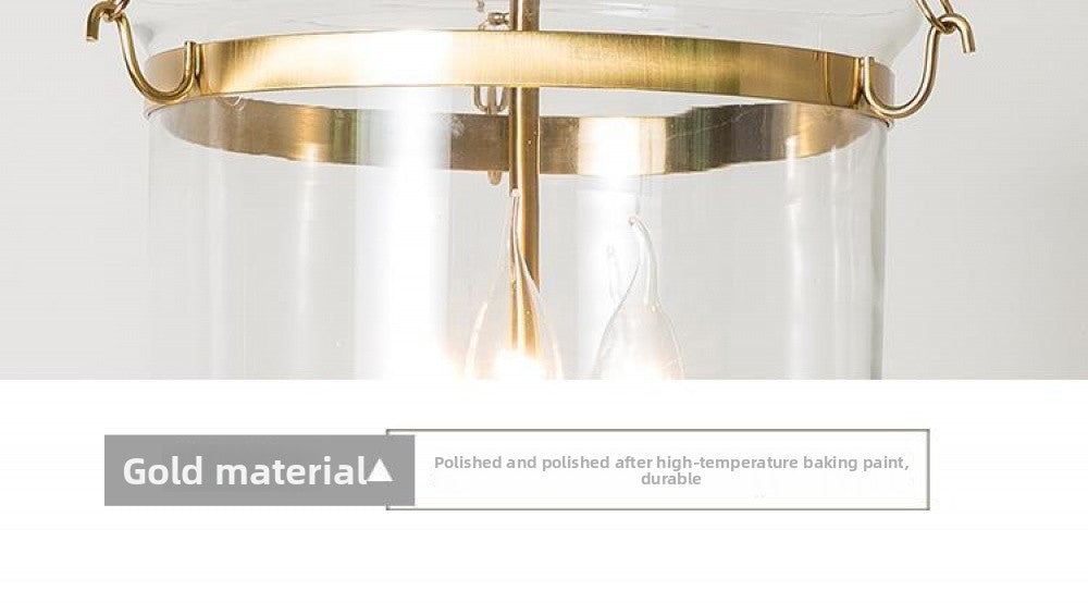 In Stock American Style Restaurant Pendant Light Dining Table Creative Light Luxury Postmodern Glass Hallway Light Entrance Hallway American Style Pendant Light