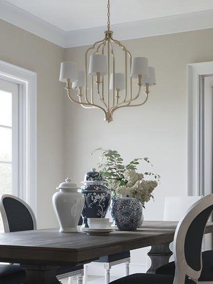 American Style Pendant Light French Retro Villa High-end Living Room Dining Room Light Simple Bedroom Light Home B&B Iron Art Lighting