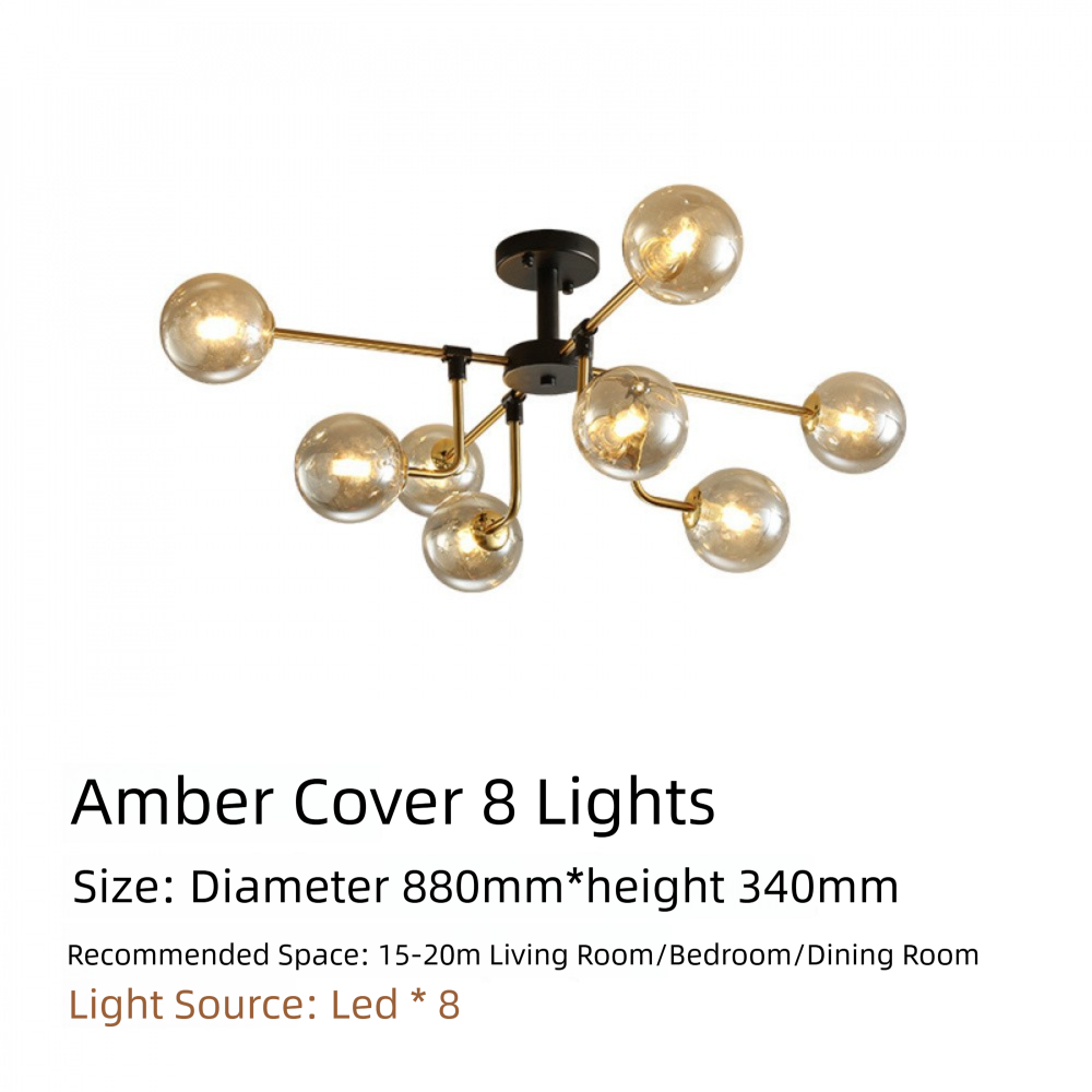 Nordic Lighting Simple Living Room Lamp Modern Style Designer Creative Light Luxury Bedroom Study Dining Room Magic Bean Pendant Light