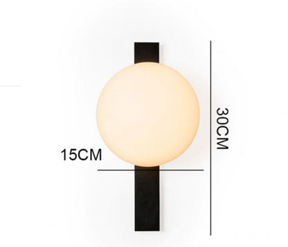 All-Copper Designer Wall Lamp Minimalist Style for Living Room Hotel Bedroom