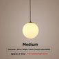 Single Head Pendant Light All Copper Nordic Minimalist Dining Room Light Bar Counter Three Head Foyer Round Ball Brass Lighting Bedside Pendant Light