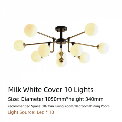 Nordic Lighting Simple Living Room Lamp Modern Style Designer Creative Light Luxury Bedroom Study Dining Room Magic Bean Pendant Light