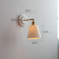 New Japanese pleated wall lamp bedroom bedside Nordic homestay living room background wall designer full copper lamp