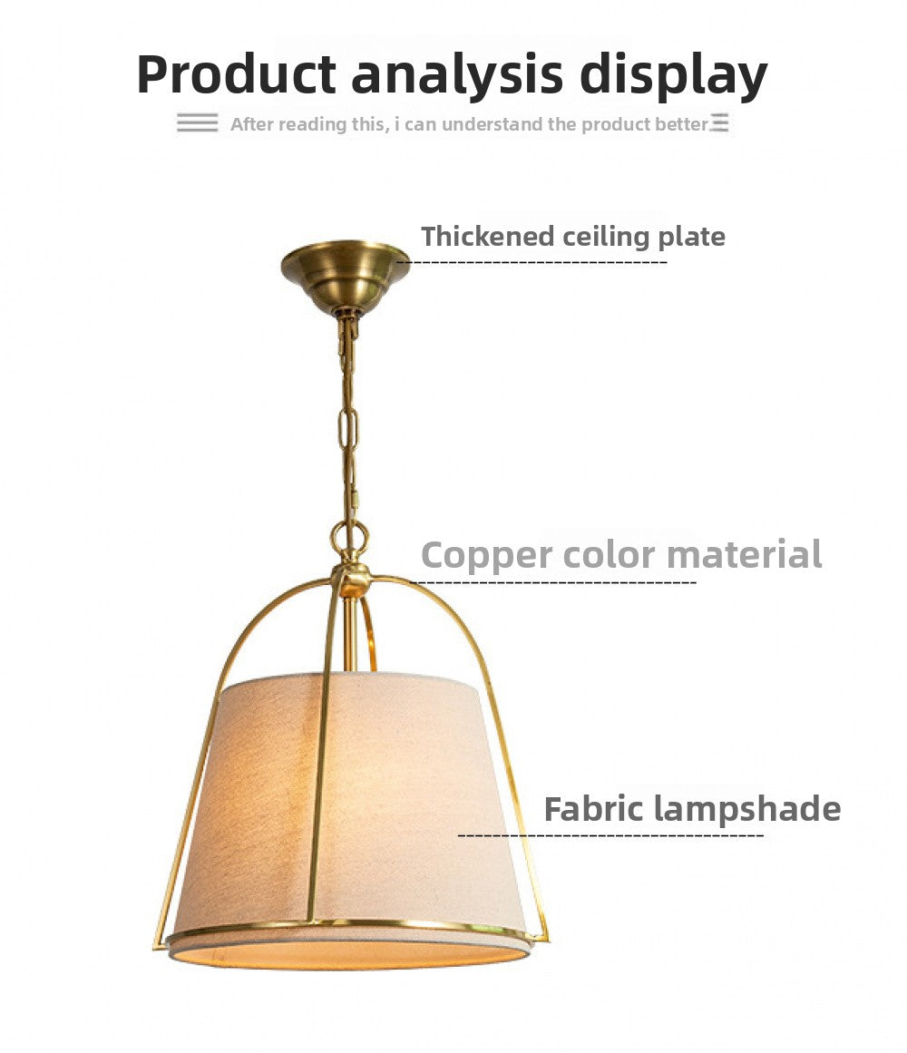 American Style Light Luxury Chandelier Simple Post-modern Cloakroom Bedroom Distinctive Creative Restaurant Study Aisle Chandelier
