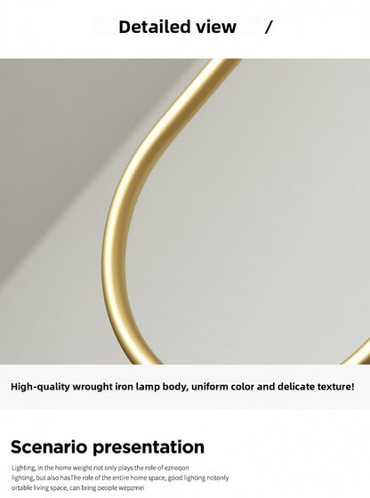 Staircase Long Pendant Light Modern Light Nordic Loft Apartment Duplex Rotating Light Creative Personality Simple Living Room Pendant Light