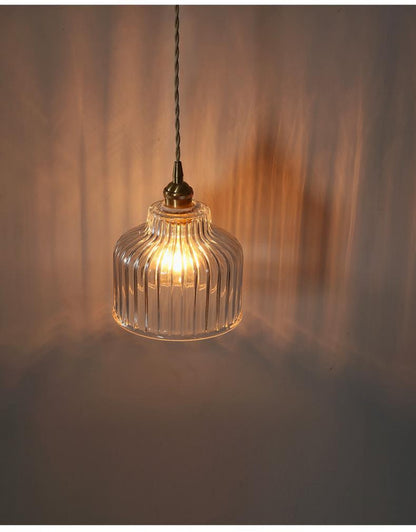 Japanese Style Glass Pendant Light Simple Modern Bedroom Bedside Entrance Corridor Bar Counter Balcony Bay Window Restaurant Homestay Lighting