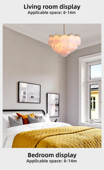 Nordic Restaurant Pendant Light Postmodern Light Luxury Bedroom Living Room Creative Personality Designer Fashion Simple All-Copper Lighting Fixture