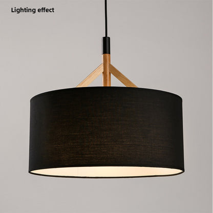 Creative Bar Counter Cafe Restaurant Pendant Light Simple Modern Solid Wood Art Single Head Restaurant Dining Table Pendant Light