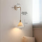 New Japanese Style Ceramic Wall Lamp Ceramic Base Bedroom Bedside Background Wall Designer Homestay Window Hanging Wall Light Fixture