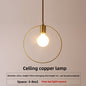Aisle Light All-Copper Light Foyer Simple Modern Style Unique Room Light Entrance Balcony Corridor Brass Ceiling Light