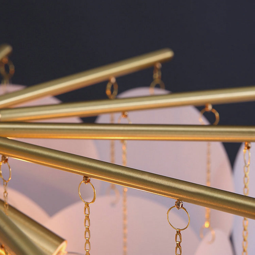 Nordic Restaurant Pendant Light Postmodern Light Luxury Bedroom Living Room Creative Personality Designer Fashion Simple All-Copper Lighting Fixture