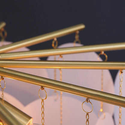 Nordic Restaurant Pendant Light Postmodern Light Luxury Bedroom Living Room Creative Personality Designer Fashion Simple All-Copper Lighting Fixture