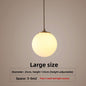 Single Head Pendant Light All Copper Nordic Minimalist Dining Room Light Bar Counter Three Head Foyer Round Ball Brass Lighting Bedside Pendant Light