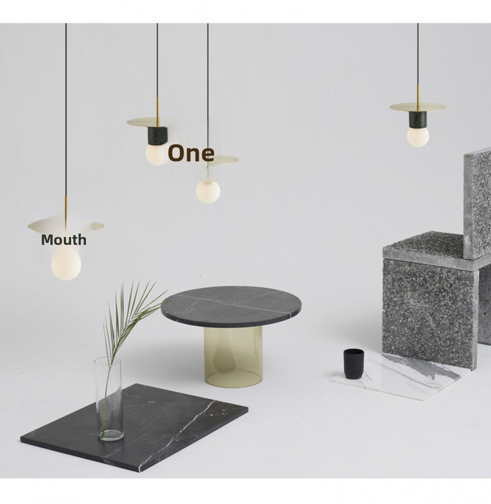 Nordic INS Internet Celebrity Designer Restaurant Bar Small Pendant Light Single Head Creative Personality Light Luxury Bedroom Bedside Lamp