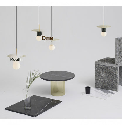 Nordic INS Internet Celebrity Designer Restaurant Bar Small Pendant Light Single Head Creative Personality Light Luxury Bedroom Bedside Lamp