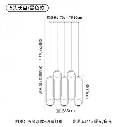 Staircase Long Pendant Light Modern Light Nordic Loft Apartment Duplex Rotating Light Creative Personality Simple Living Room Pendant Light