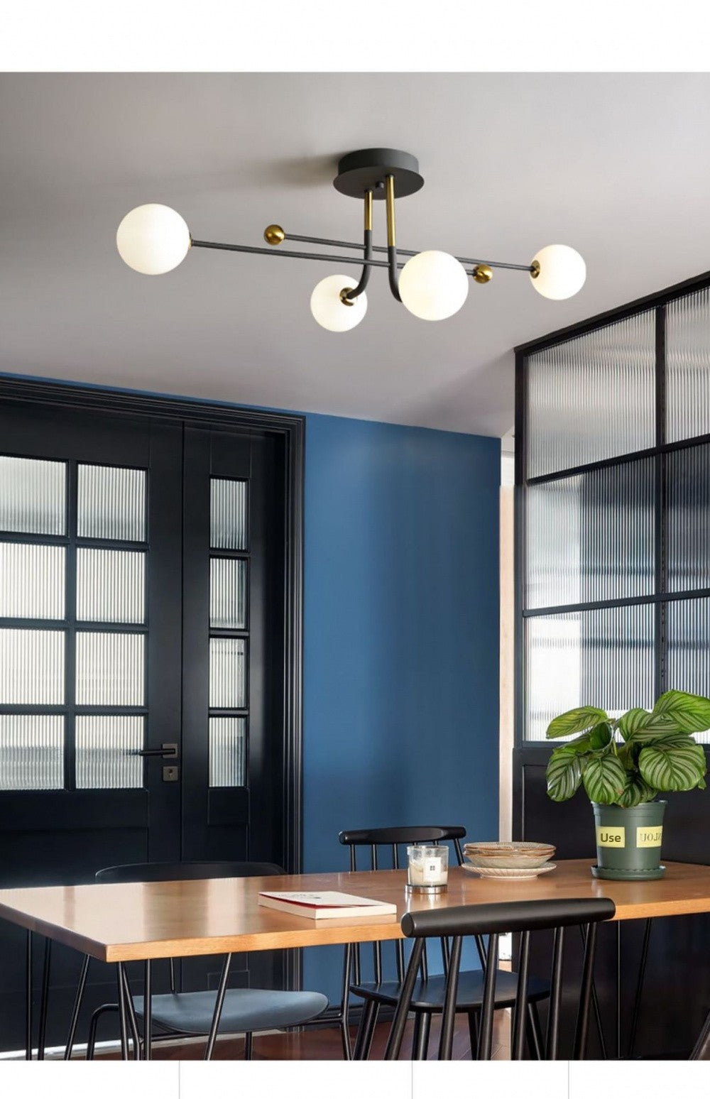 Nordic Ceiling Light Simple Modern Dining Room Living Room Light Elegant Italian Minimalist Creative Magic Bean Light Light Luxury Bedroom Light